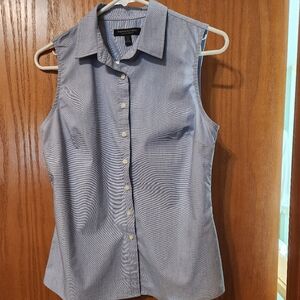 Banana Republic Sleeveless Button-Down Shirt.